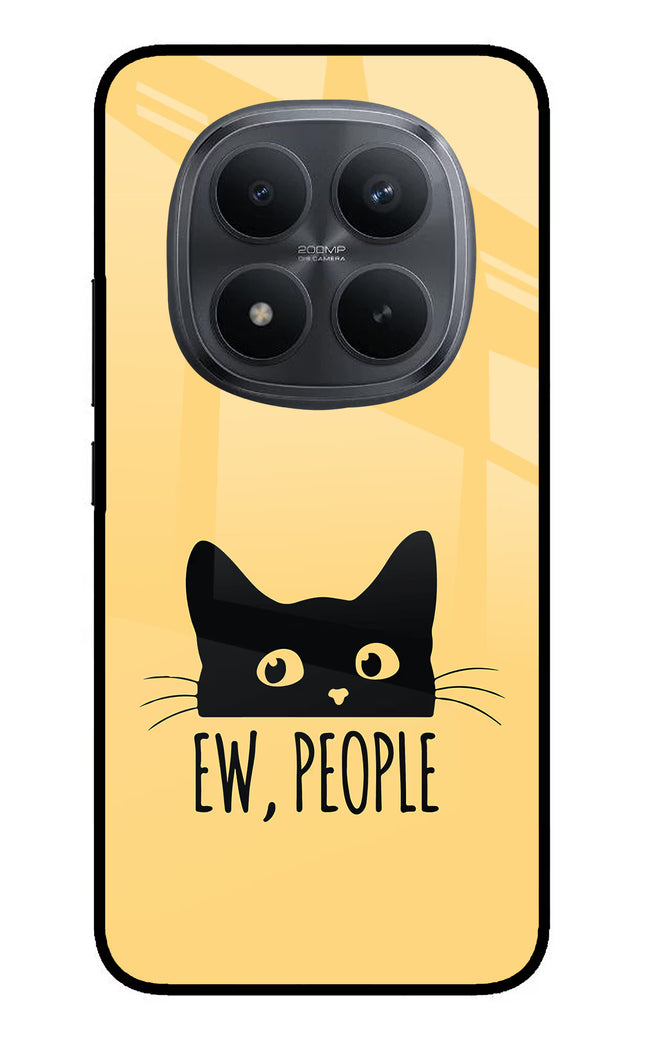 Ew People Catitude Redmi Note 15 Pro+ 5G Glass Case Back Cover by Casekaro