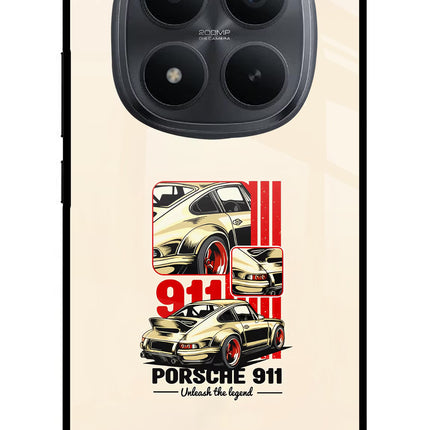 Classic Porsche 911 Redmi Note 15 Pro+ 5G Glass Case Back Cover by Casekaro