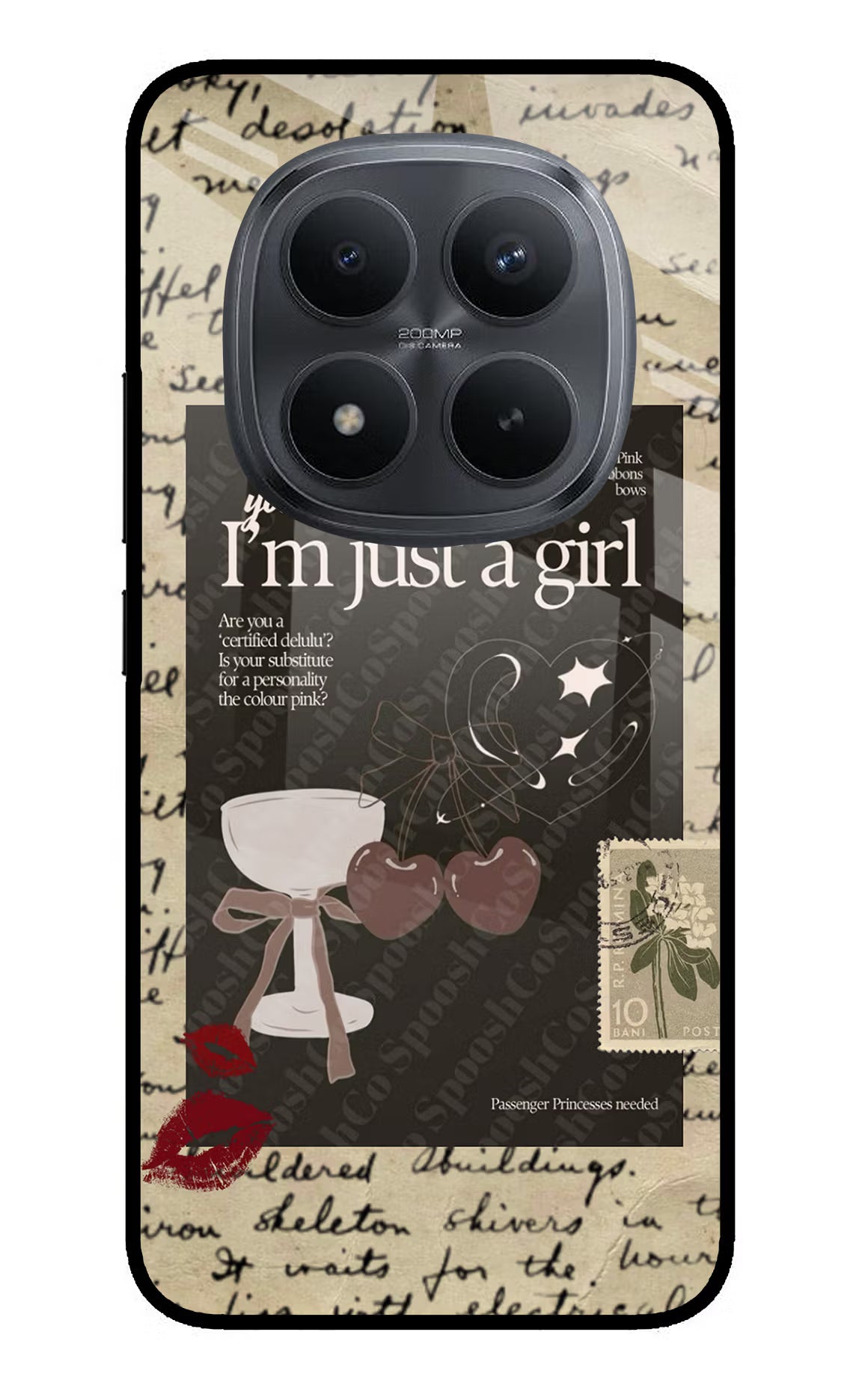 I am just a girl Redmi Note 15 Pro+ 5G Glass Case