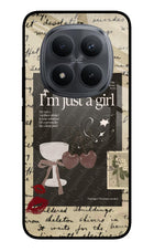 I am just a girl Redmi Note 15 Pro+ 5G Glass Case Back Cover by Casekaro