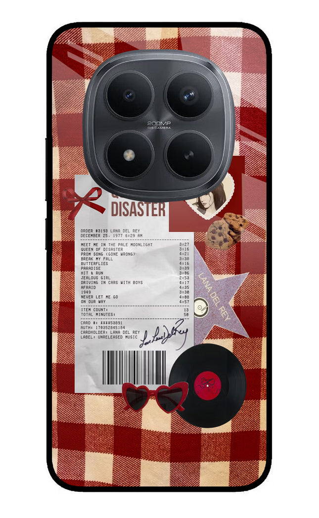 Queen of Disaster Redmi Note 15 Pro+ 5G Glass Case Back Cover by Casekaro