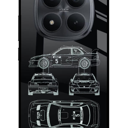 WRC'99 Redmi Note 15 Pro+ 5G Glass Case Back Cover by Casekaro