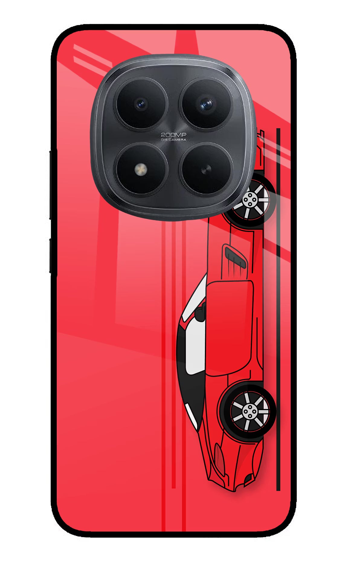 Red Velocity Redmi Note 15 Pro+ 5G Glass Case