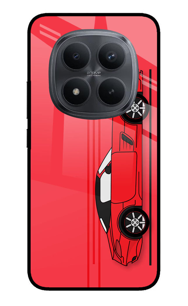 Red Velocity Redmi Note 15 Pro+ 5G Glass Case Back Cover by Casekaro