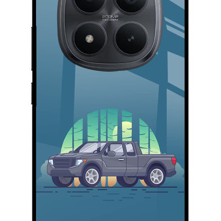 Retro Garage Vibe Redmi Note 15 Pro+ 5G Glass Case Back Cover by Casekaro