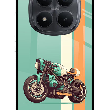Striped Moto Drift Redmi Note 15 Pro+ 5G Glass Case Back Cover by Casekaro