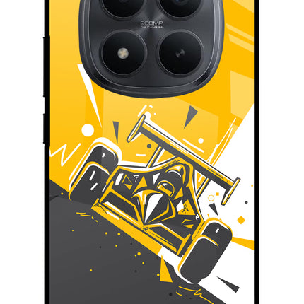 Track King Redmi Note 15 Pro+ 5G Glass Case Back Cover by Casekaro