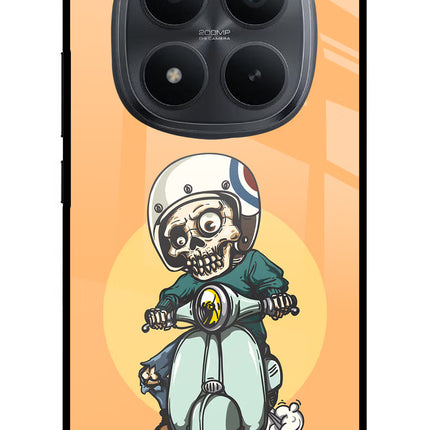Undead Biker Redmi Note 15 Pro+ 5G Glass Case Back Cover by Casekaro