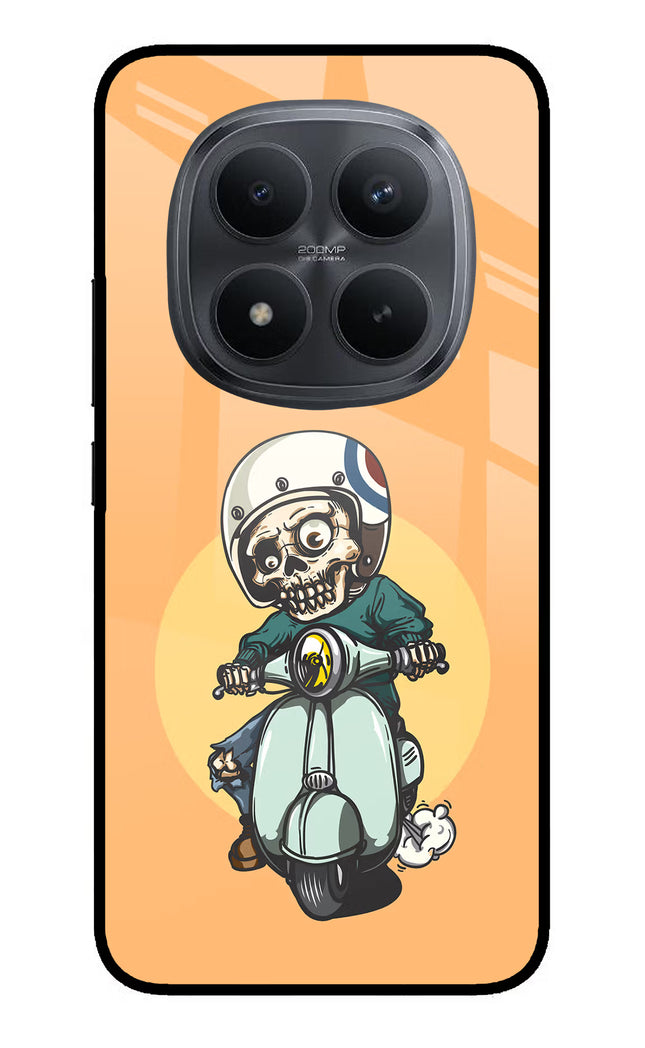 Undead Biker Redmi Note 15 Pro+ 5G Glass Case Back Cover by Casekaro