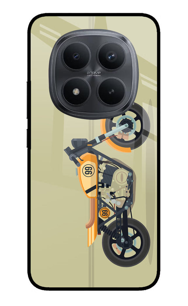 Vertical Speedster Redmi Note 15 Pro+ 5G Glass Case Back Cover by Casekaro