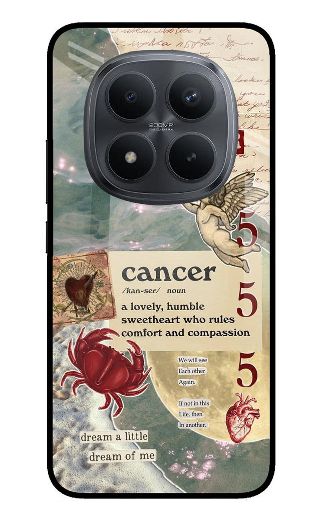 Cancer Zodiac Redmi Note 15 Pro+ 5G Glass Case Back Cover by Casekaro