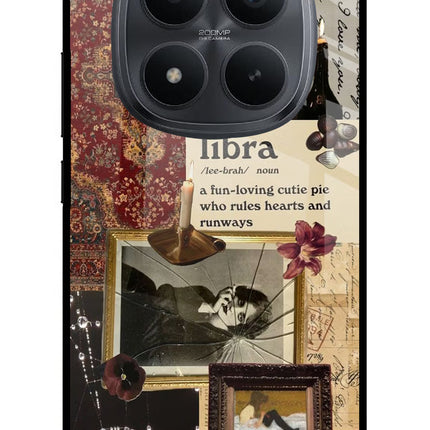 Libra Zodiac Redmi Note 15 Pro+ 5G Glass Case Back Cover by Casekaro