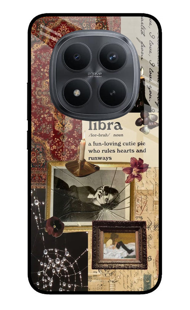 Libra Zodiac Redmi Note 15 Pro+ 5G Glass Case Back Cover by Casekaro