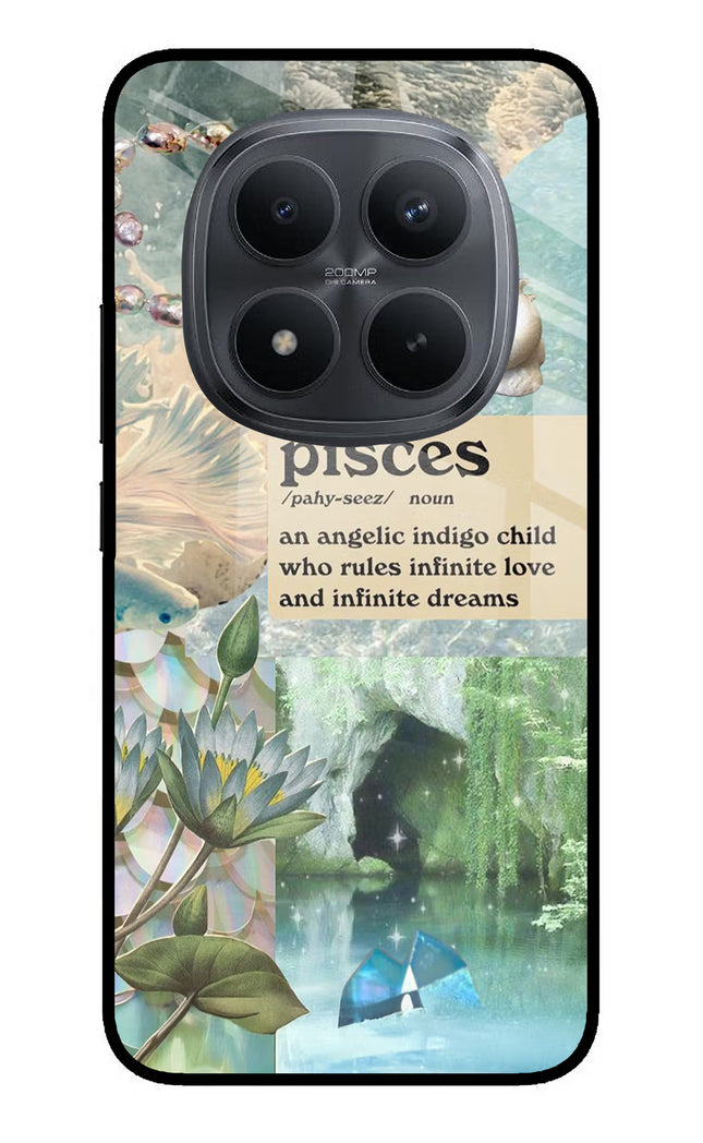 Pisces Zodiac Redmi Note 15 Pro+ 5G Glass Case Back Cover by Casekaro