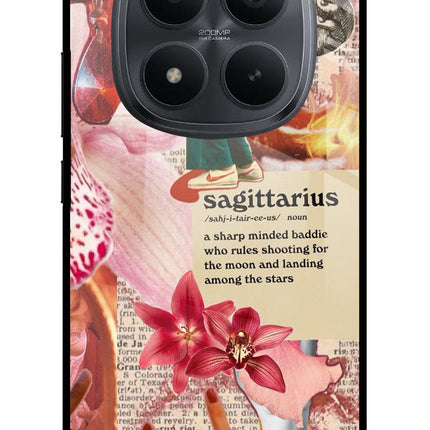 Sagittarius Zodiac Redmi Note 15 Pro+ 5G Glass Case Back Cover by Casekaro