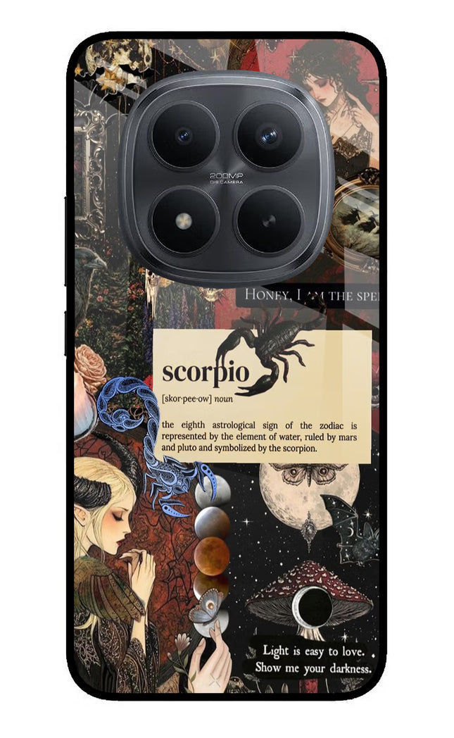 Scorpio Zodiac Redmi Note 15 Pro+ 5G Glass Case Back Cover by Casekaro
