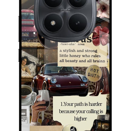 Taurus Zodiac Redmi Note 15 Pro+ 5G Glass Case Back Cover by Casekaro
