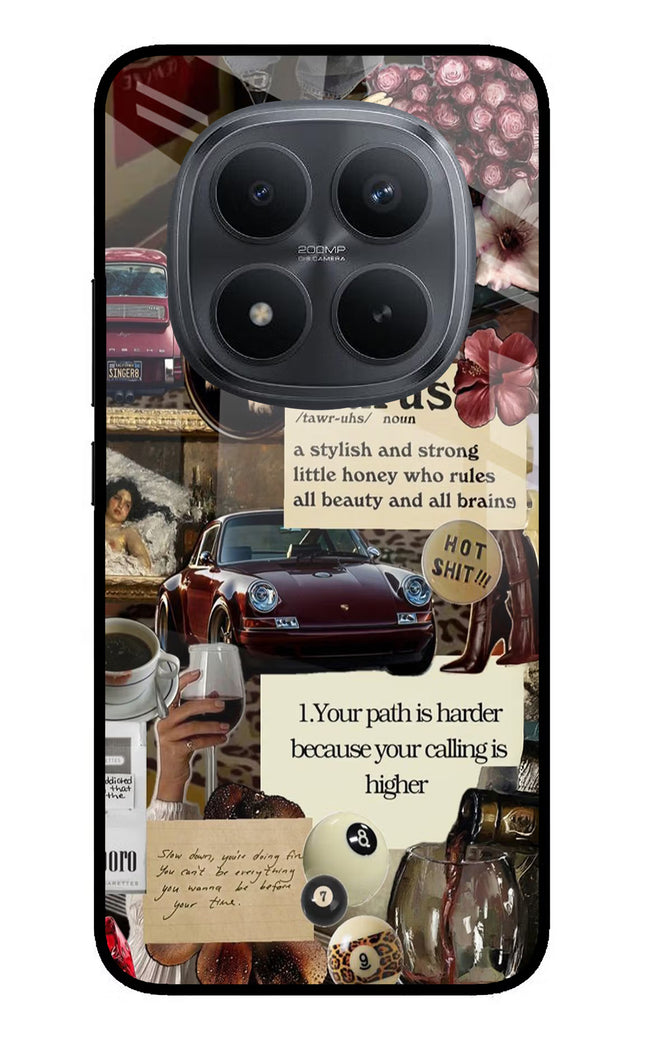 Taurus Zodiac Redmi Note 15 Pro+ 5G Glass Case Back Cover by Casekaro