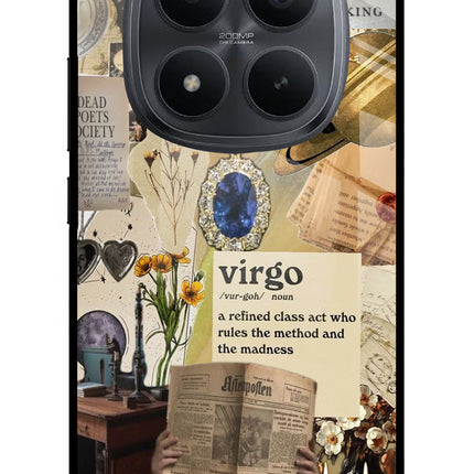 Virgo Zodiac Redmi Note 15 Pro+ 5G Glass Case Back Cover by Casekaro