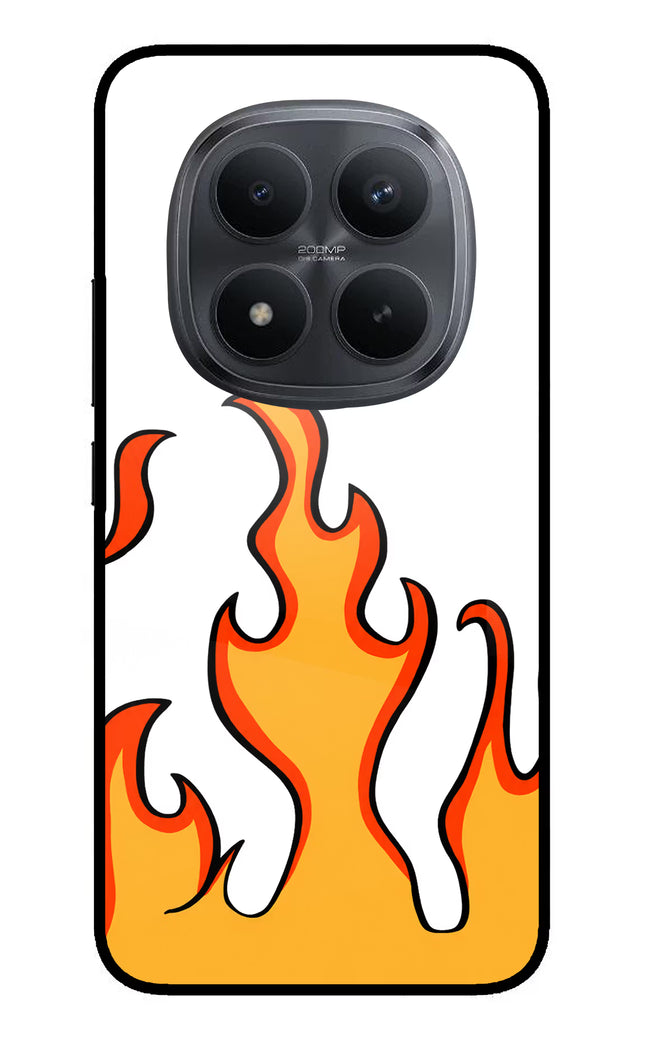 Fired Up – White Redmi Note 15 Pro+ 5G Glass Case Back Cover by Casekaro