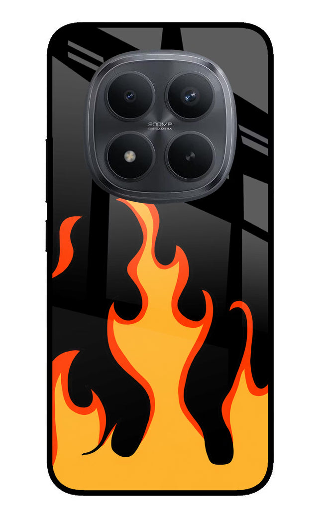 Fired Up – Black Redmi Note 15 Pro+ 5G Glass Case Back Cover by Casekaro