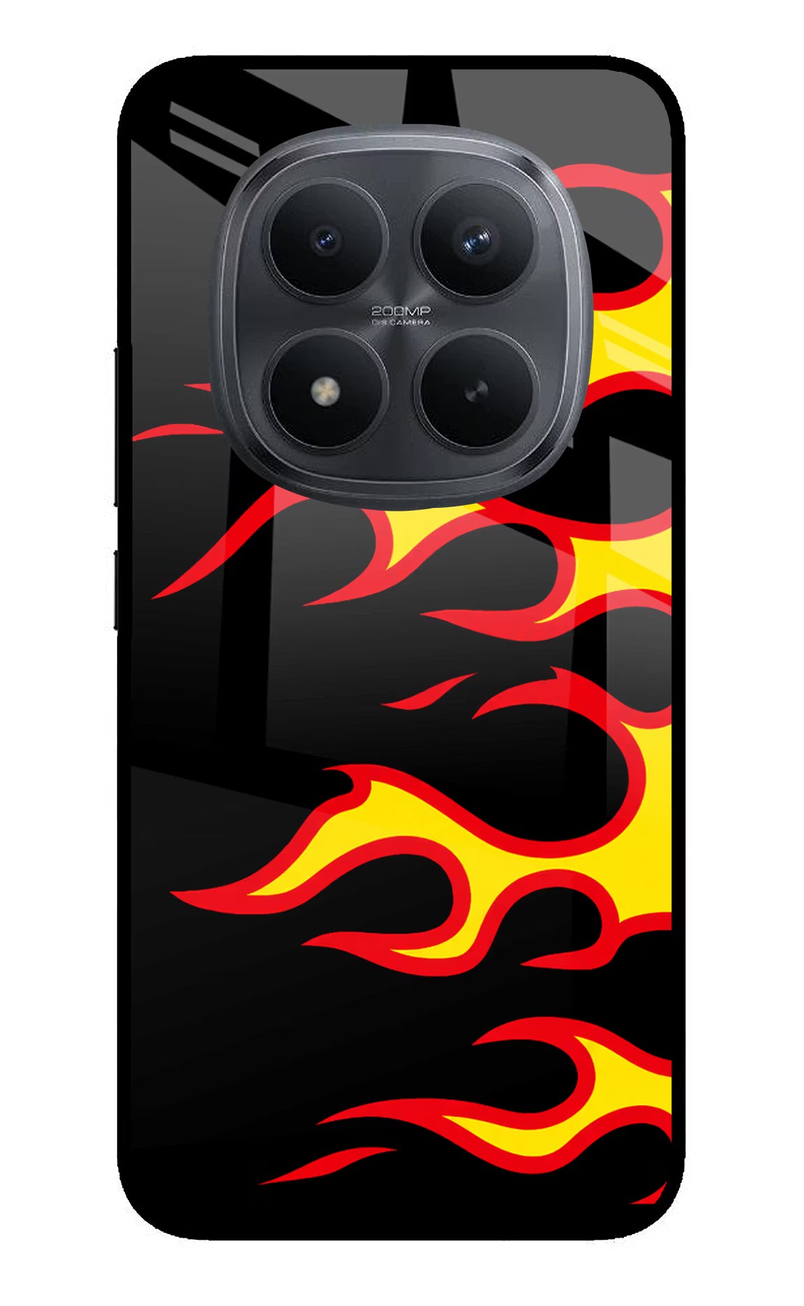 Side Sweep Flames Redmi Note 15 Pro+ 5G Glass Case