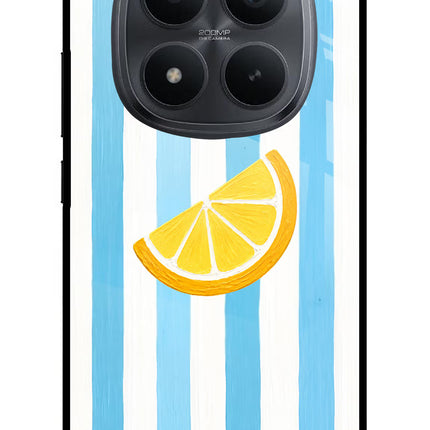 Summer Lemon Redmi Note 15 Pro+ 5G Glass Case Back Cover by Casekaro