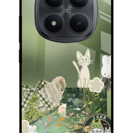 Aesthetic anime Redmi Note 15 Pro+ 5G Glass Case Back Cover by Casekaro