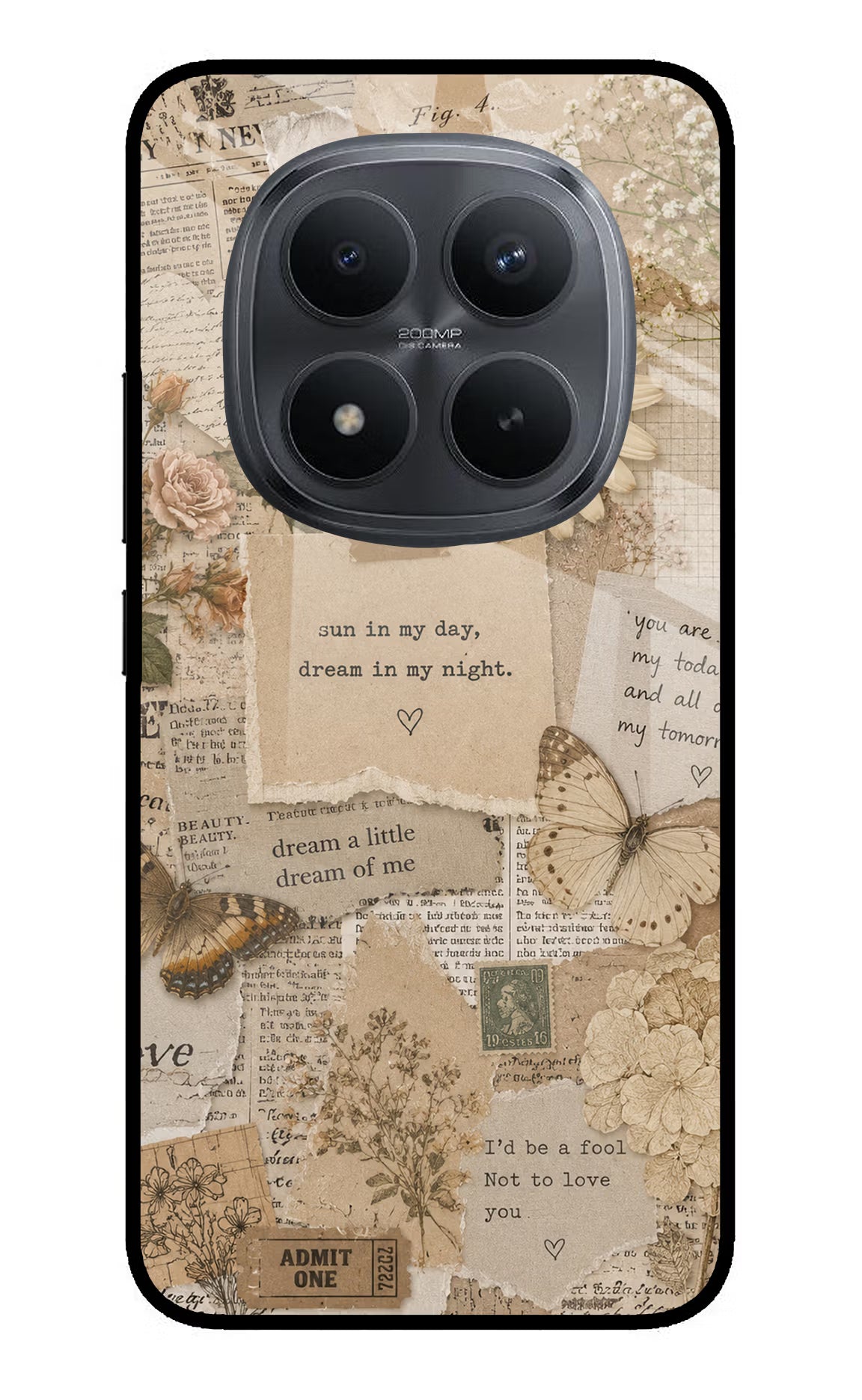 Vintage case Redmi Note 15 Pro+ 5G Glass Case
