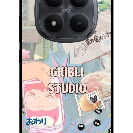 Studio Ghibli Redmi Note 15 Pro+ 5G Glass Case Back Cover by Casekaro
