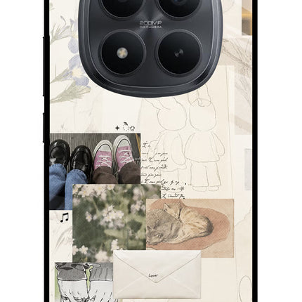 Soft Aesthetic Redmi Note 15 Pro+ 5G Glass Case Back Cover by Casekaro