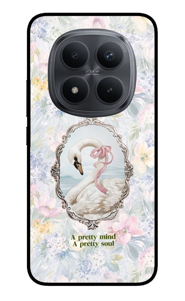 Pretty Mind Pretty Soul Redmi Note 15 Pro+ 5G Glass Case Back Cover by Casekaro