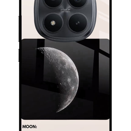 Moon Phase Redmi Note 15 Pro+ 5G Glass Case Back Cover by Casekaro