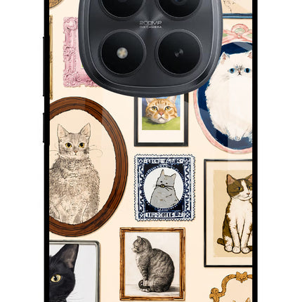Mirror Cats Redmi Note 15 Pro+ 5G Glass Case Back Cover by Casekaro