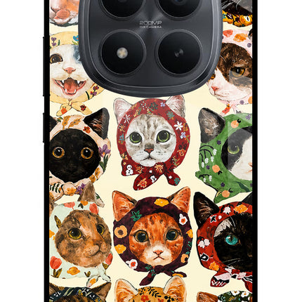 Cool Cat Redmi Note 15 Pro+ 5G Glass Case Back Cover by Casekaro