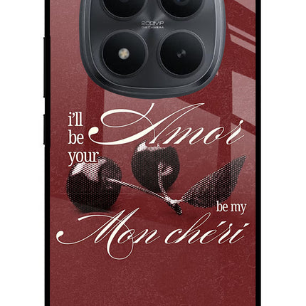 Velvet Cherry Redmi Note 15 Pro+ 5G Glass Case Back Cover by Casekaro