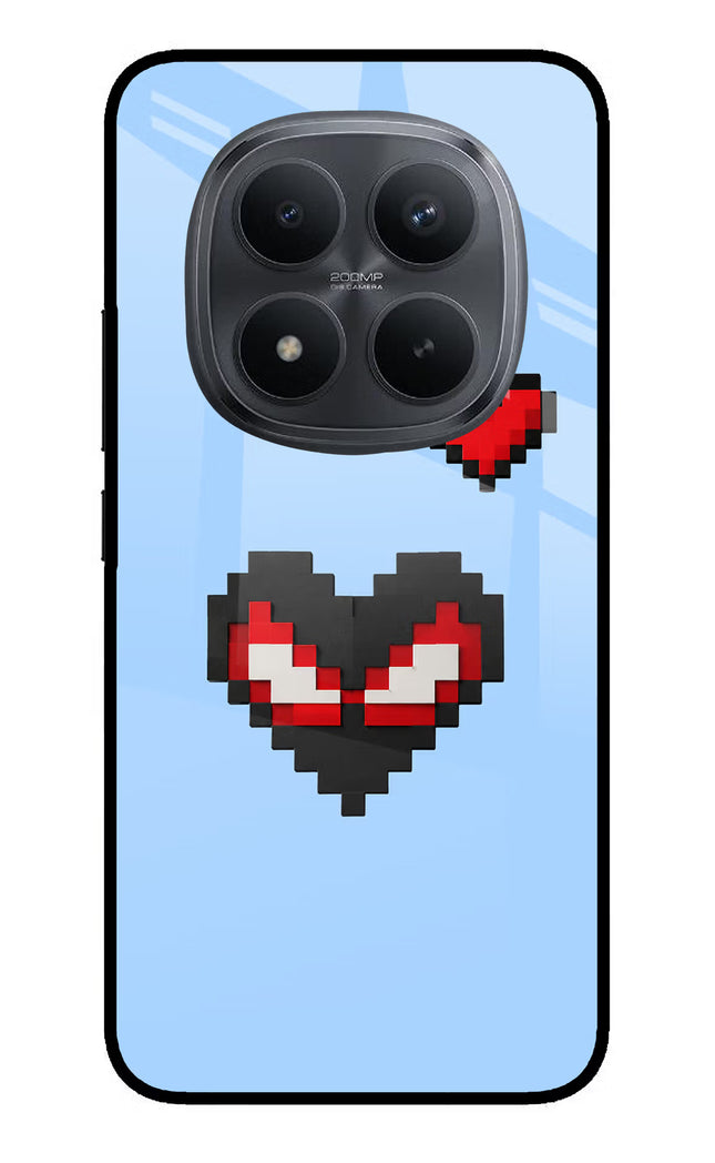Peter Heart Redmi Note 15 Pro+ 5G Glass Case Back Cover by Casekaro