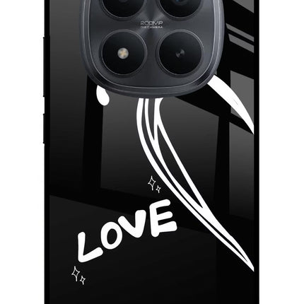 Love Line Redmi Note 15 Pro+ 5G Glass Case Back Cover by Casekaro