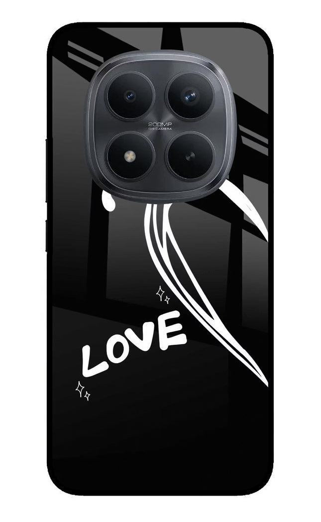 Love Line Redmi Note 15 Pro+ 5G Glass Case Back Cover by Casekaro
