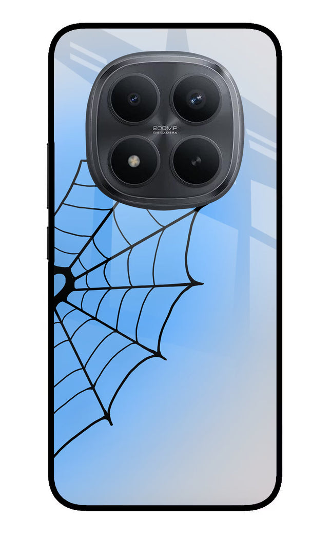 Blue Web Redmi Note 15 Pro+ 5G Glass Case Back Cover by Casekaro