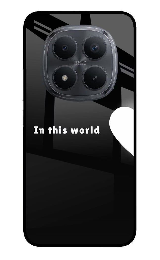 This World Redmi Note 15 Pro+ 5G Glass Case Back Cover by Casekaro