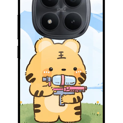 Tiger Treat Redmi Note 15 Pro+ 5G Glass Case Back Cover by Casekaro