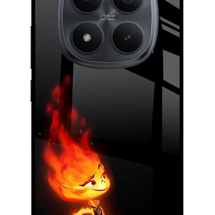 Ember Flame Redmi Note 15 Pro+ 5G Glass Case Back Cover by Casekaro