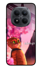 Always Cat Redmi Note 15 Pro+ 5G Glass Case Back Cover by Casekaro