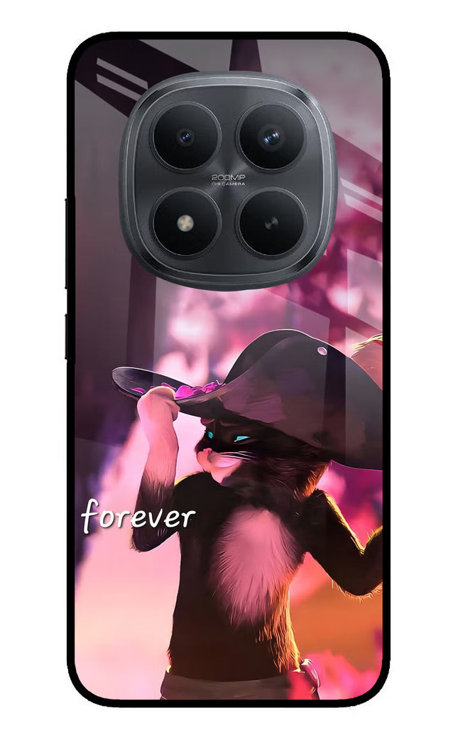 Forever Cat Redmi Note 15 Pro+ 5G Glass Case Back Cover by Casekaro