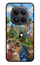 Minecraft Cat Chaos Redmi Note 15 Pro+ 5G Glass Case Back Cover by Casekaro