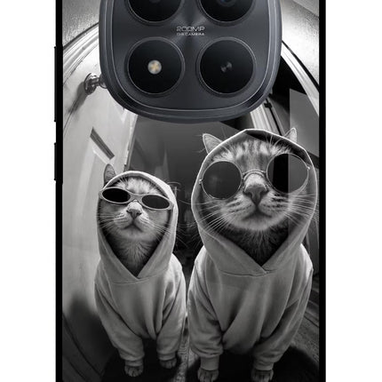 Hood Cats Redmi Note 15 Pro+ 5G Glass Case Back Cover by Casekaro