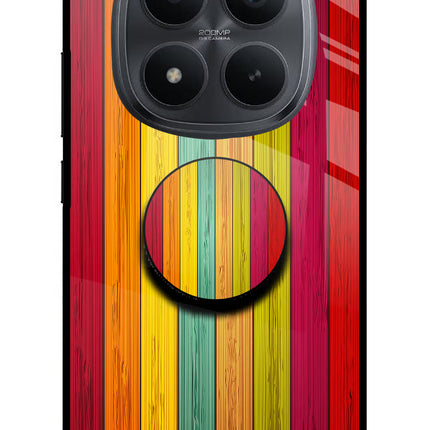 Multicolor Wooden Redmi Note 15 Pro+ 5G Pop Case by Casekaro