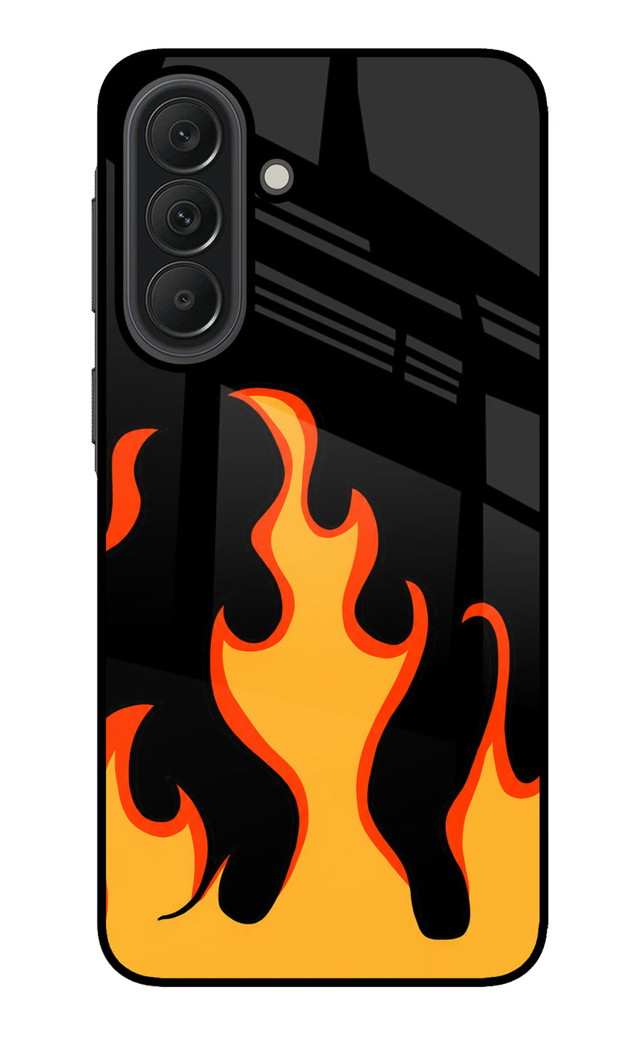 Fired Up – Black Samsung A37 5G Back Cover, Glass case