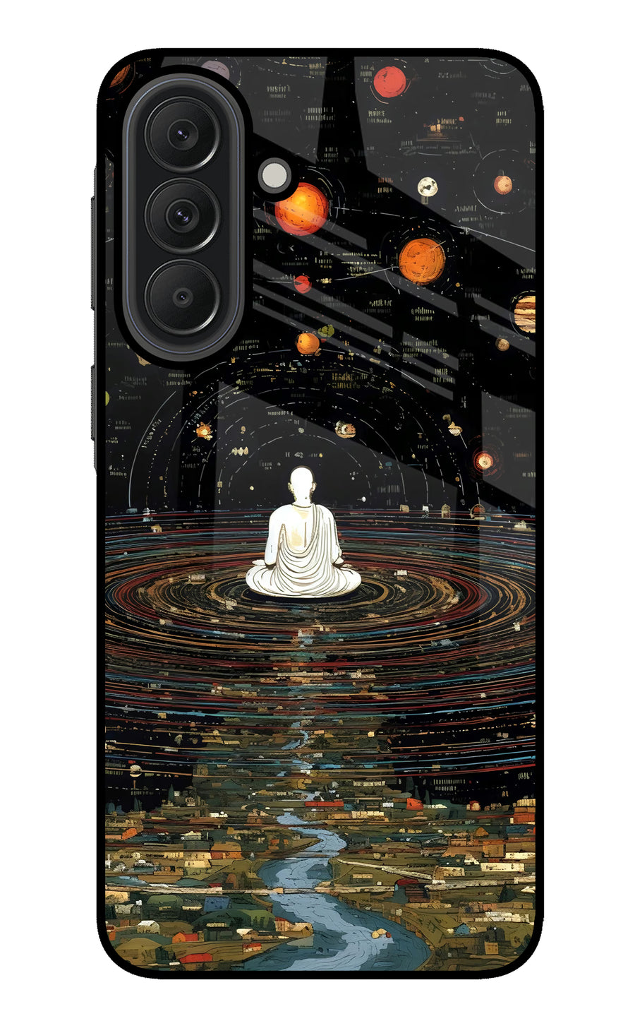 Space Monk Samsung A37 5G Back Cover, Glass case
